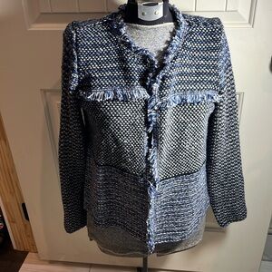 🎃 Chicos multicolored crop jacket size 4/0 see pictures for size chart